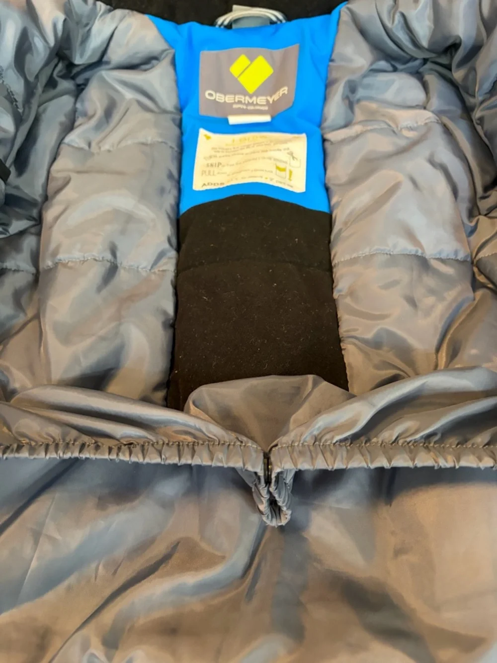 Obermeyer Kids Blue Insulated Ski Jacket (Size 5) - Picture 8 of 13